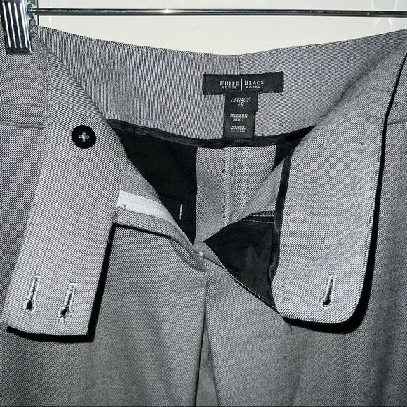 White House Black Market Lush Gray Modern Boot Cut Pants Suit - Picture 13 of 16